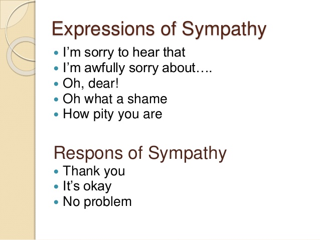 Dialog Singkat Expressing Sympathy