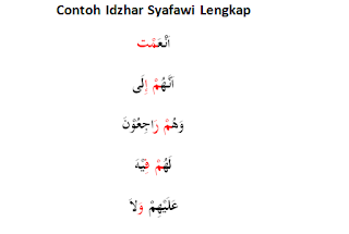 Syafawi dan surat beserta contoh ayat ikhfa 10 Contoh Ikhfa